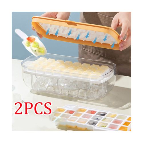 Ice Cube Trays Silicon Ice Mold Multifunctional Ice Box With Lid Ice Cube  Storage Container Box