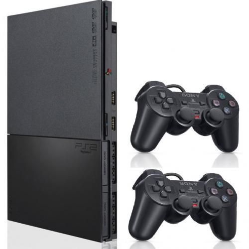 Sony PS2 Slim Console - Latest Edition- Plus 2 Controller