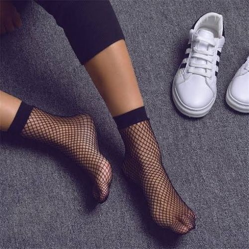 Fashion Women Sexy Beautiful Fishing Net Socks - Black