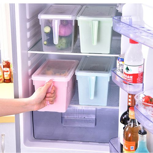 Large-capacity Kitchen Refrigerator Storage Box with Lid Handle