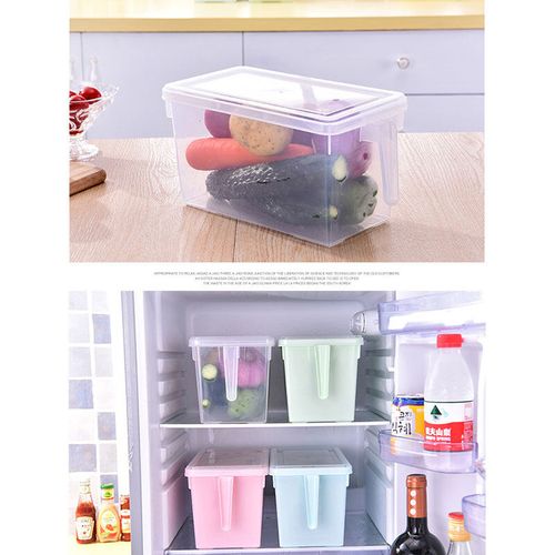 Large-capacity Kitchen Refrigerator Storage Box with Lid Handle