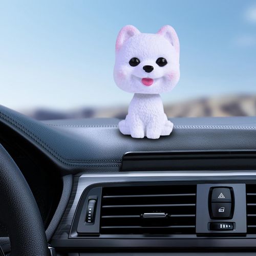 Mini Car Nodding Dog Husky Funny Shaking Shake Head Toys Cute