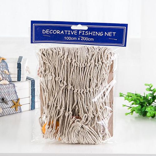 Fishing Net Decor Fishing Net Wall Hangings Decor,Mediterranean Creamy White