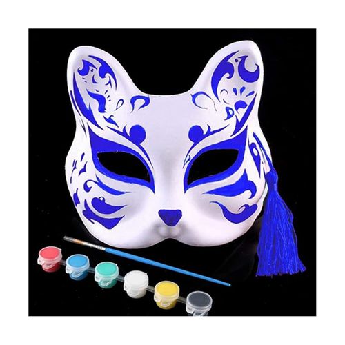 Generic DIY Unpainted Masquerade Masks Cat Masks White Cat Masks Blank Mask