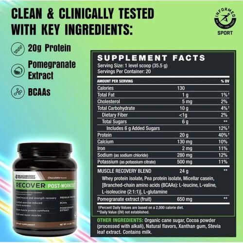 product_image_name-Beachbody-Recover Post-Workout Protein Powder w/ BCAA 1.6LBS 710 Grams-3