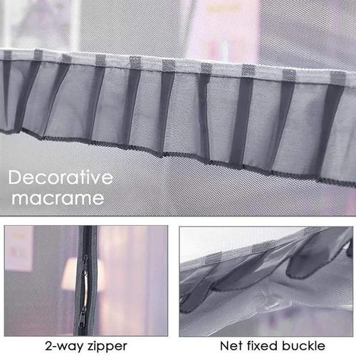 product_image_name-Generic-Bugfree Anti Fall Tent Double Decker Foldable Mosquito Net for Bed ,Size: For 1.8x2.0m-4