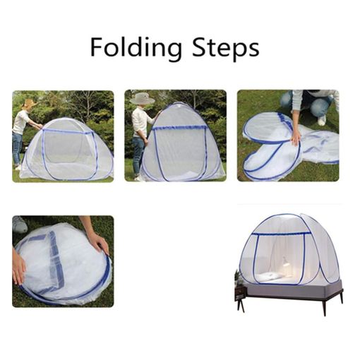 product_image_name-Generic-Bugfree Anti Fall Tent Double Decker Foldable Mosquito Net for Bed ,Size: For 1.8x2.0m-5