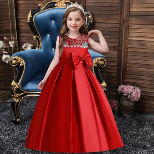 Red Color South Fashion ready made Gown