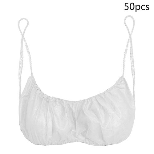 Fashion 50Pcs Women Disposable Bras Elastic S Spa Top Underwear Non-woven