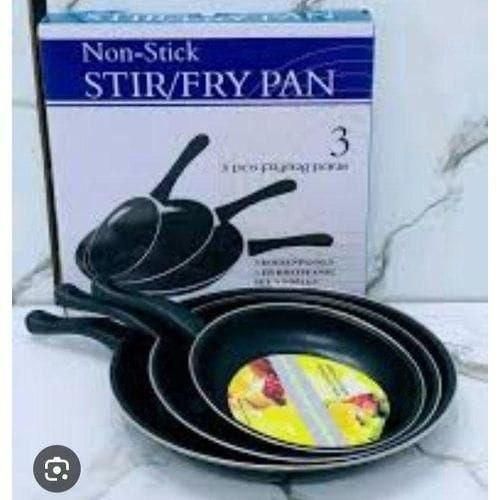 Generic 3 Pcs Non Stick Frying Pan Set Kitchen Cooking Pan Set