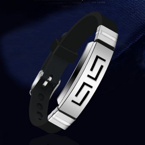 product_image_name-Fashion-Luxury Stainless Wrist Band-Black-3