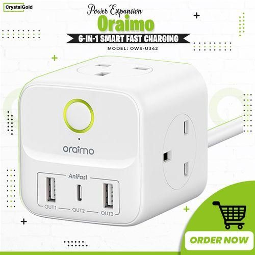product_image_name-Generic-Oraimo PowerHub C 6-In-1 Power Expansion Cube Extension Charger 20W-1