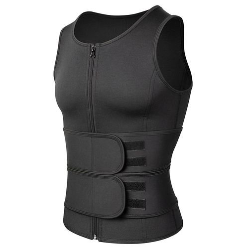 Zipper neoprene sauna vest top