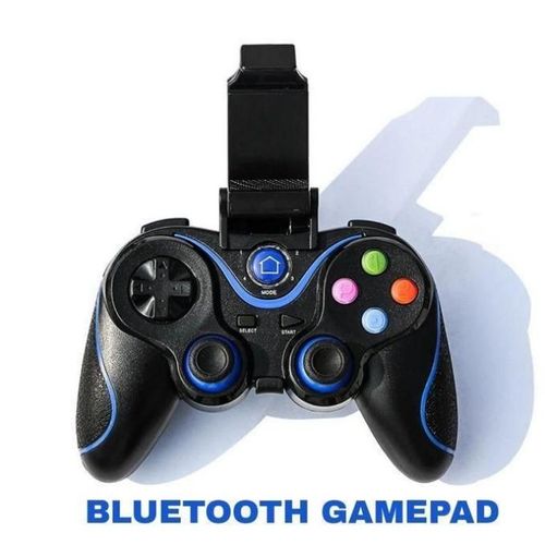product_image_name-Generic-Wireless Vibration Controller Wireless Mobile Game Controller Pad Bluetooth Phone Gamepad Joystick Game Handle With Retractable Phone Holder Clip Compatible For Android /iOS Smartphone-3