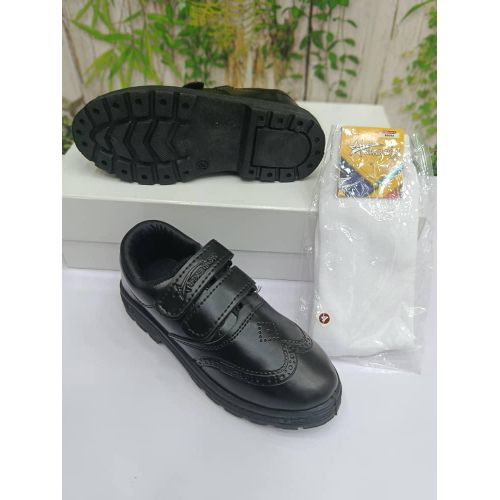 product_image_name-Fashion-High quality boy school shoe with free white socks.-1