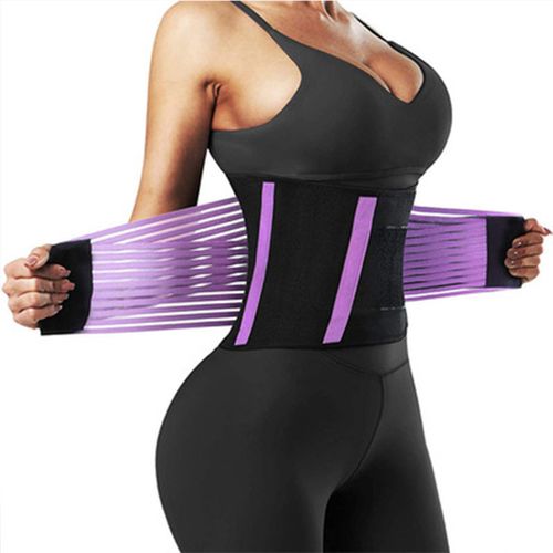 Generic Purple Sport Girdle Corset Sweat Girdle Soft Elastic Slim Shapewear Fish Silk Design Breathab JIN Jumia Nigeria