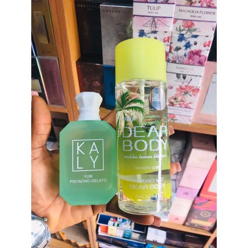 product_image_name-Generic-Kaly Yum Pistachio Gelato EDP Perfume Natural Spray 50ml And Dear Body Mist-1