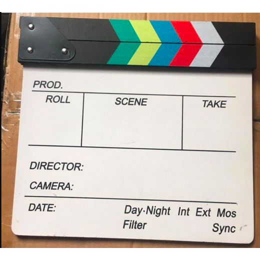 Role Play Clapboard Clapper  Film Movie Action Scene Cut Board