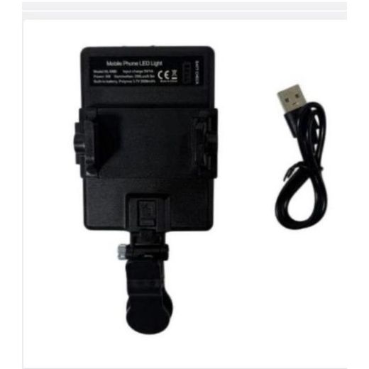 LED LITE Rechargeable Portable Mobile Phone LED Light (VL-60BI) - Adjustable Brightness & Clip-On for Selfie, TikTok, Vlogs - image 3
