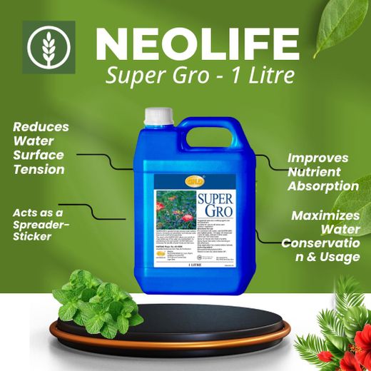 Natural Super Gro Fertilizer - 1 Litre (Single) SuperGro SuperGrow Fertilizer