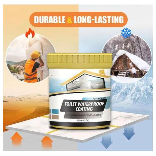 Jaysuing Multipurpose Waterproof Adhesive Sealant for Bathroom Kitchen Roof and Toilet Leak Repair, Transparent Anti Leakage Coating for Fixing Cracks Gaps Tiles and Pipe Joints Transparent waterproof Adhesive Leak Repair sealant - image 3