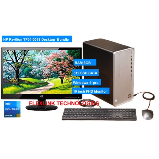 Hp Pavilion TP01-0019 Pentium Gold, 8GB Ram, 512 SSD , Win 11 Pro
