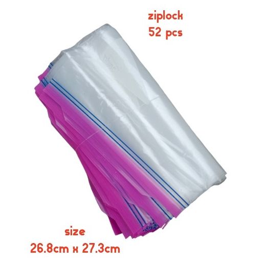 52 Pcs Ziplock Bags 26.8 Cm X 27.3 Cm