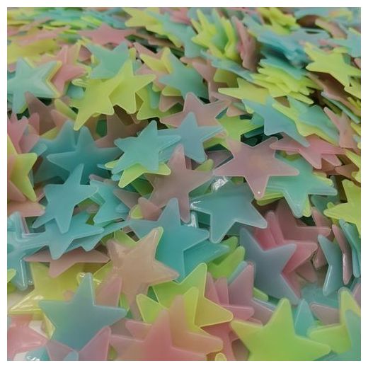 Generic 100pcs 3D Stars Glow In The Dark Wall Stickers Luminous - image 4