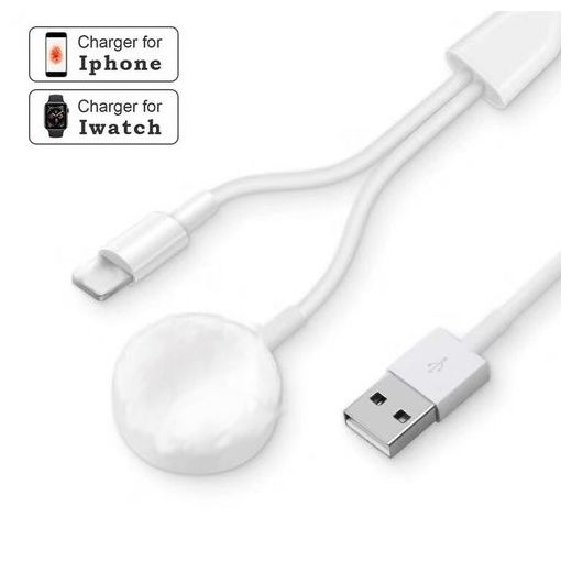 Generic 2 In 1 Wireless Magnetic Charger For Iwatch Series & Iphones - image 3