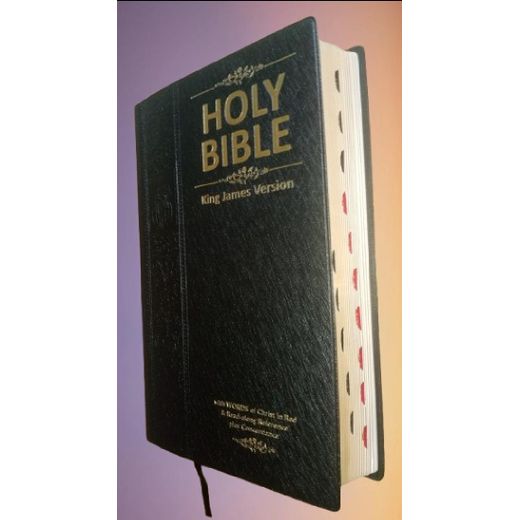 Generic Holy Bible King James Version (KJV):Large Print with 53,000 Cross References,3-Year Bible Reading planner,Helps For Daily Application ,Concordance,Red Letter,Thumb Index & Ribbon Marker,Deluxe Black Leathersoft - image 4