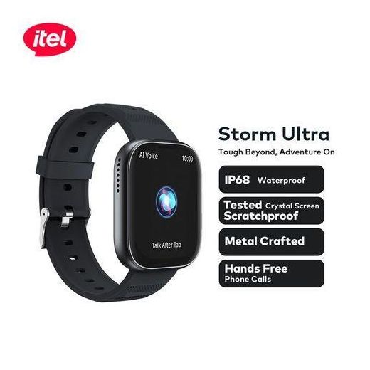 Itel 2.02" HD Storm Ultra Scratch & Water Proof Smart Watch ISW-023