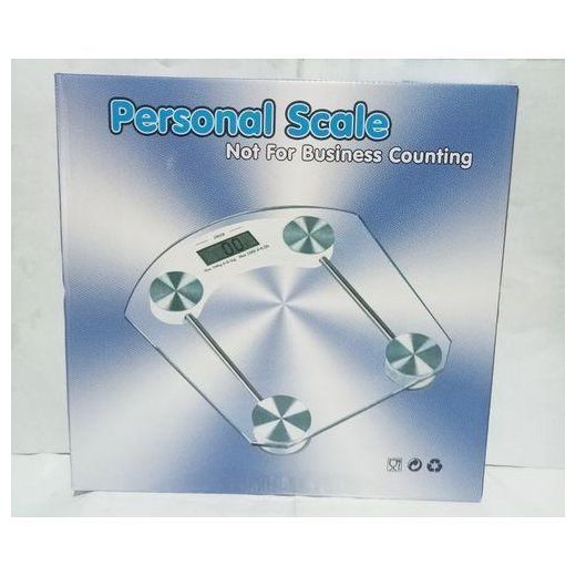 DIGITAL BODY SCALE +EXTRA LARGE LCD DISPLAY-WHITE