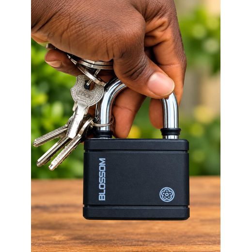 Blossom Heavy Duty Rubber-Coated Security Padlock