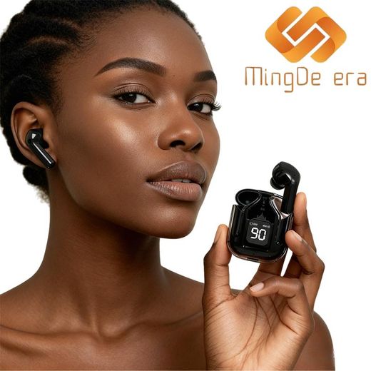 MingDe era TWS Wireless Earbuds, Transparent In-Ear Earphones with ENC, Sports Earphones, LED Power Digital Display, Stereo Earbuds - image 4
