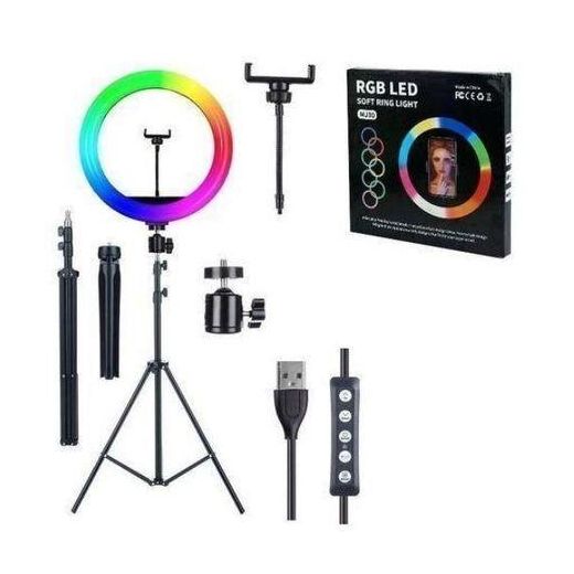 Generic New 12-Inches RGB Enjoyable Ringlight + Tripod Stand you must have comes with A Free Glass - image 2