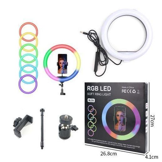 Generic New 12-Inches RGB Enjoyable Ringlight + Tripod Stand you must have comes with A Free Glass - image 3