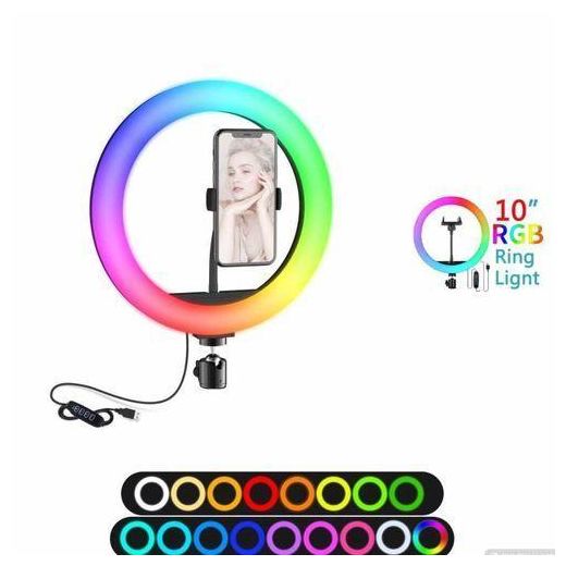 Generic New 12-Inches RGB Enjoyable Ringlight + Tripod Stand you must have comes with A Free Glass - image 4