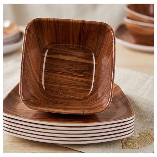 Generic 6 soup plates and 6 flat plates