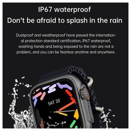 Generic 2.09 Inch Full Touch Screen Smart Watch Ultra 2 Super Smartwatch For Apple IOS Android - image 2