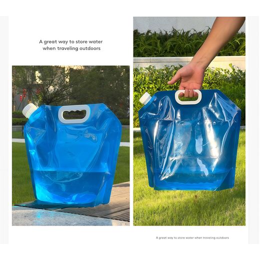 Generic 5L Foldable Water Storage Bag with Handle – Portable Water Container for Home & Outdoor Usey Use - image 2