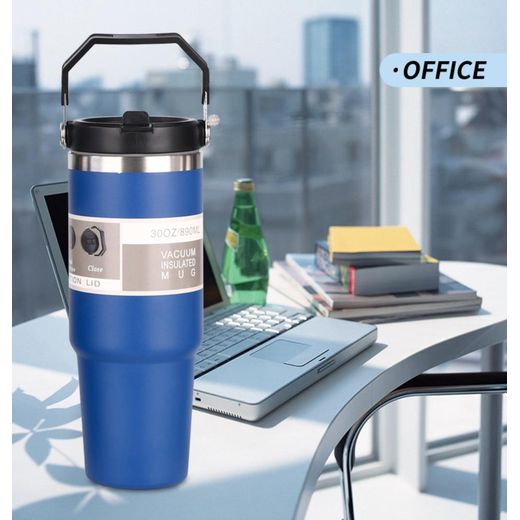 Generic Vacuum Insulated Bottle with Handle 30oz - image 3