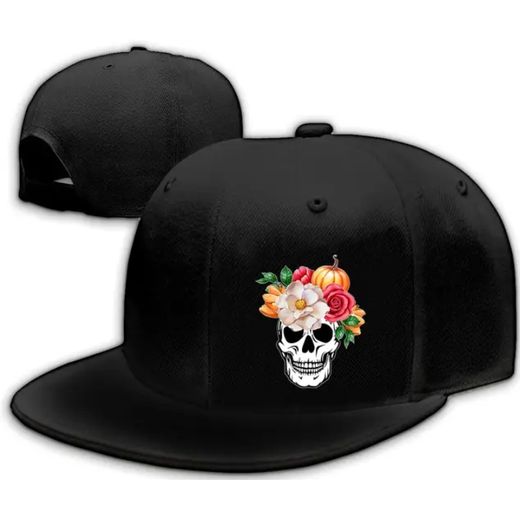 Fancy Skull Design Baseball: Black