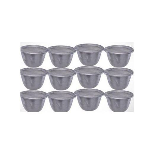 Generic Moi Moi Plate Container Cups With Cover – 12pcs