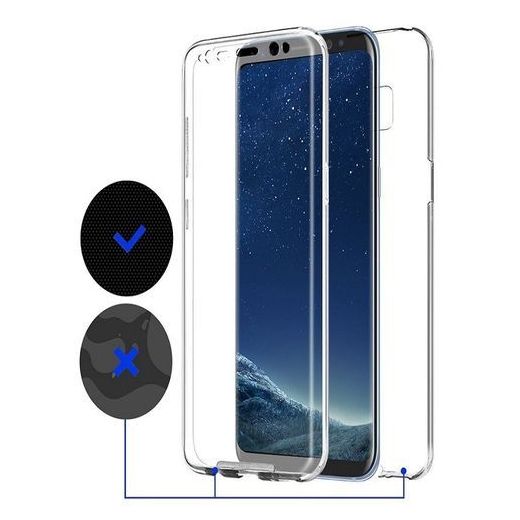 360 Samsung S8 + Plus Clear Back Cover 360 Transperent Cover Ccase - image 3