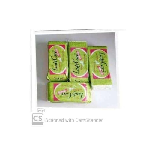 4pcs in Pack LadyCare Premium Sanitary Pads NAFDAC number: 03-1826.