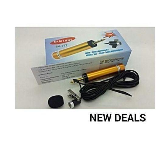 Generic Tie Clip Microphone System Uni Directional Mic
