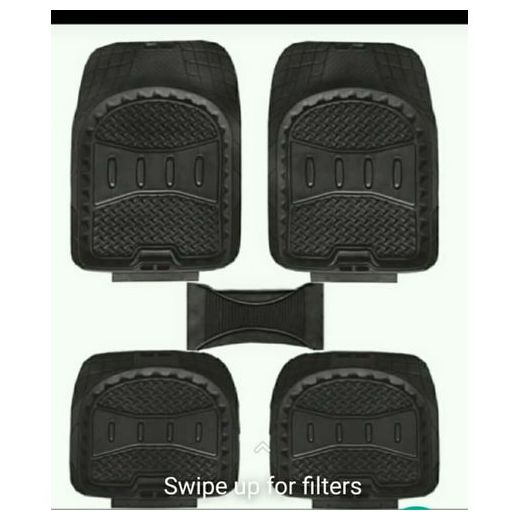 Universal 5 Pieces Car Foot Mat Carpet For Saloon Car/SUV Black