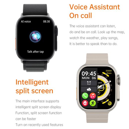 Generic 2025 New Smart Watch Women Series Ultra 8 2.1 Screen Bluetooth Call Heart Rate Blood Pressure Men Smartwatch For  Watch+box - image 4