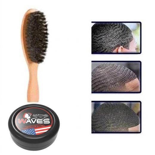 Generic Natural Sporting Waves Pomade For Men + Durag + Hair Brush - image 2