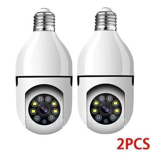 3MP PTZ Wifi IP Mini Camera E27 Bulb Security Surveillance Smart Home Monitoring CCTV LED IR Light